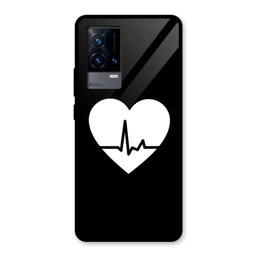 Heart Beat Glass Back Case for iQOO 9 5G