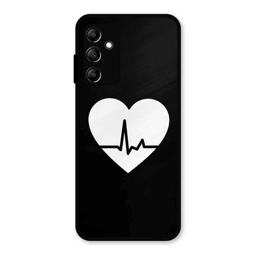 Heart Beat Metal Back Case for Galaxy A14 5G