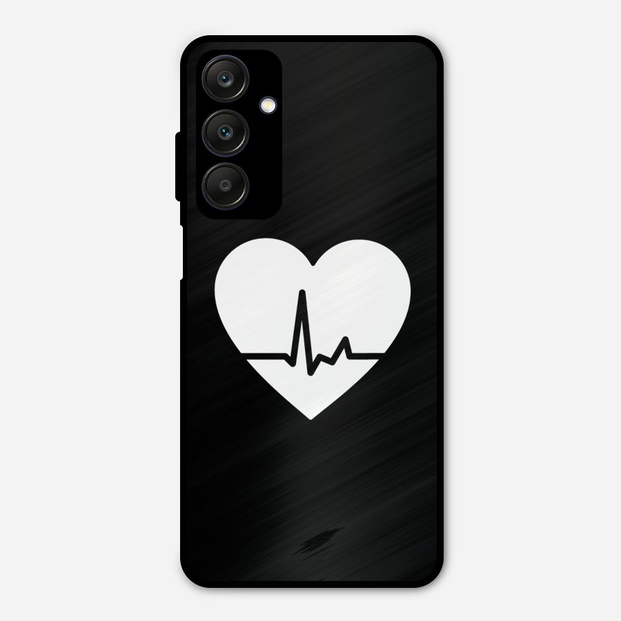 Heart Beat Metal Back Case for Galaxy A25 5G