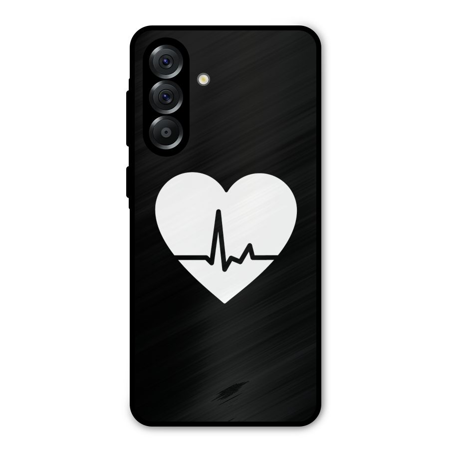 Heart Beat Metal Back Case for Galaxy A56