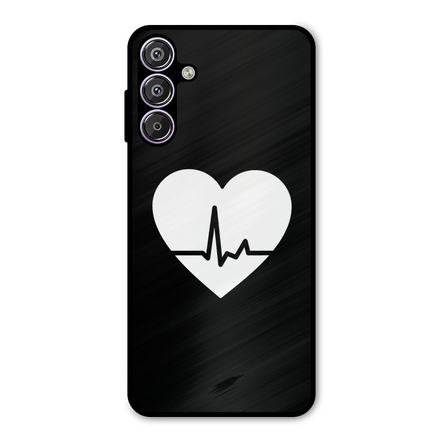 Heart Beat Metal Back Case for Galaxy F15