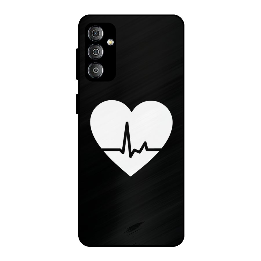 Heart Beat Metal Back Case for Galaxy F23