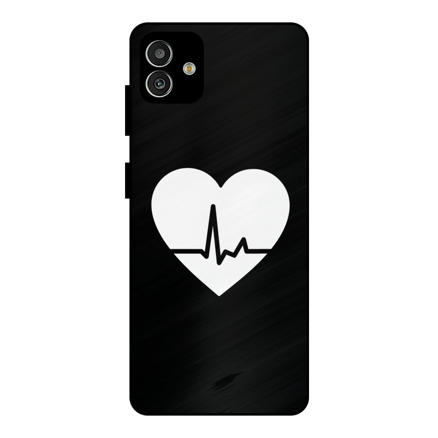 Heart Beat Metal Back Case for Galaxy M13 5G