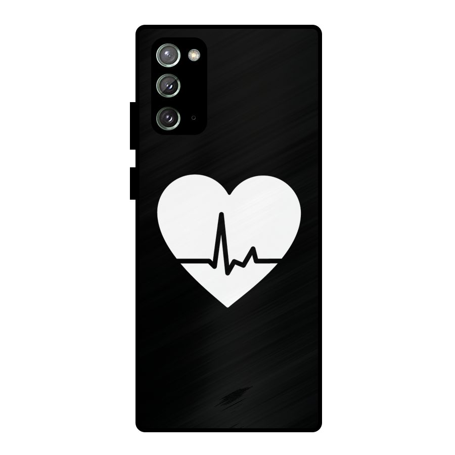 Heart Beat Metal Back Case for Galaxy Note 20