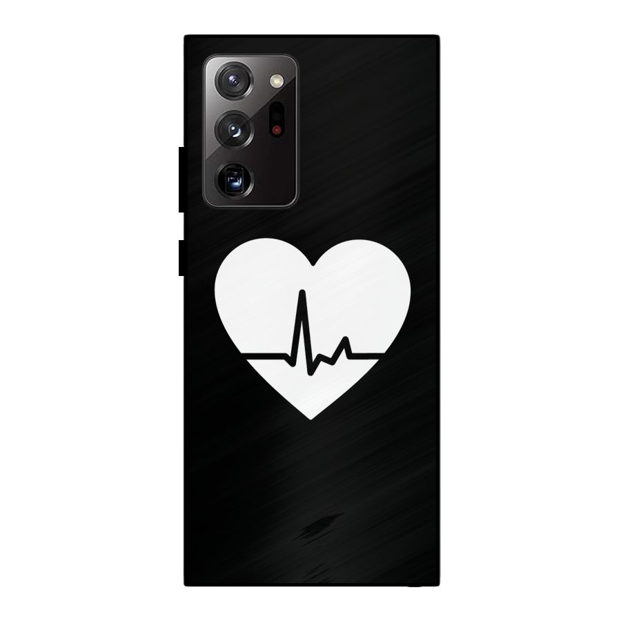Heart Beat Metal Back Case for Galaxy Note 20 Ultra