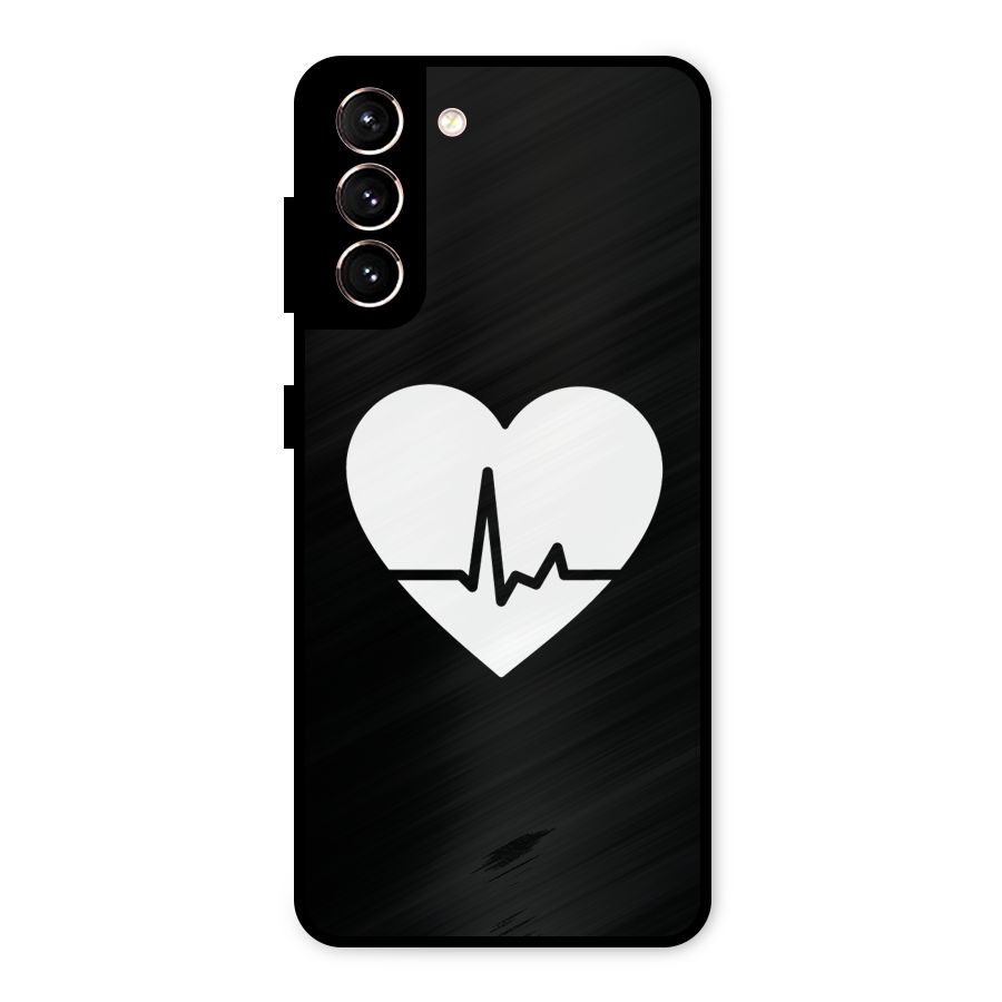Heart Beat Metal Back Case for Galaxy S21 5G