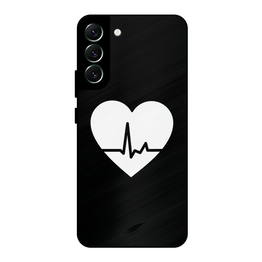 Heart Beat Metal Back Case for Galaxy S22 Plus 5G