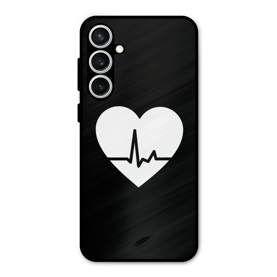 Heart Beat Metal Back Case for Galaxy S23 FE