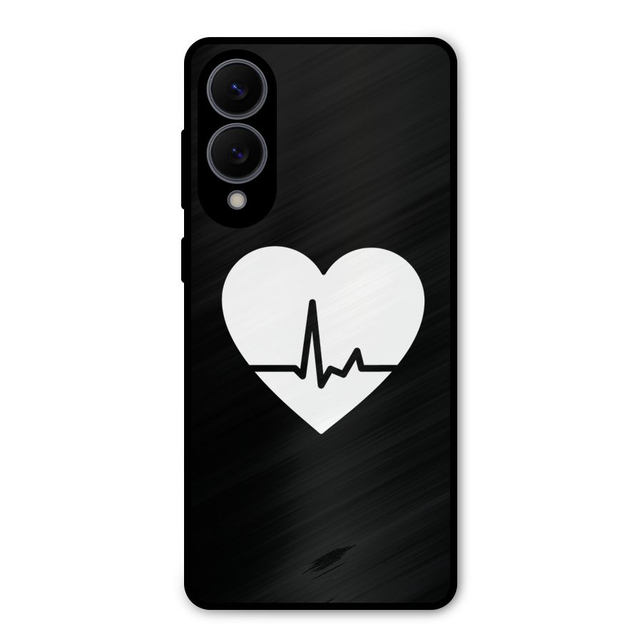 Heart Beat Metal Back Case for Galaxy S25 Edge
