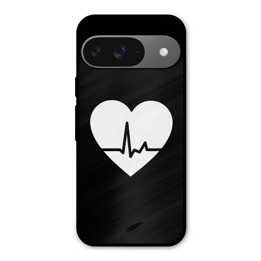Heart Beat Metal Back Case for Google Pixel 9