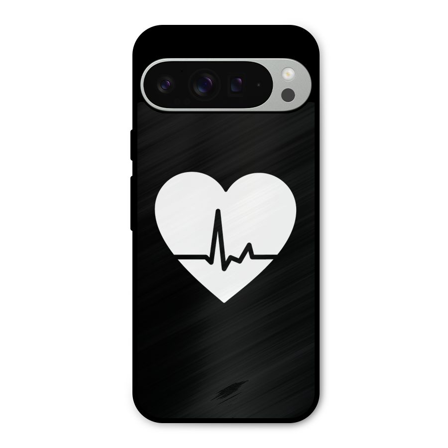 Heart Beat Metal Back Case for Google Pixel 9 Pro XL