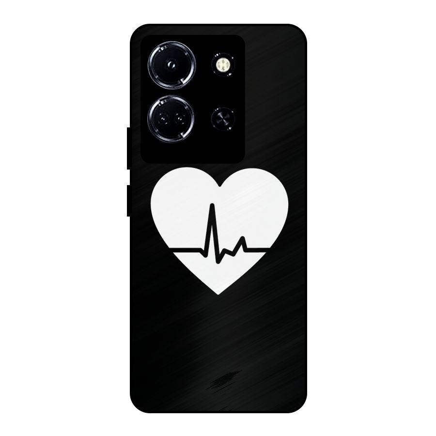 Heart Beat Metal Back Case for Infinix Note 30 5G