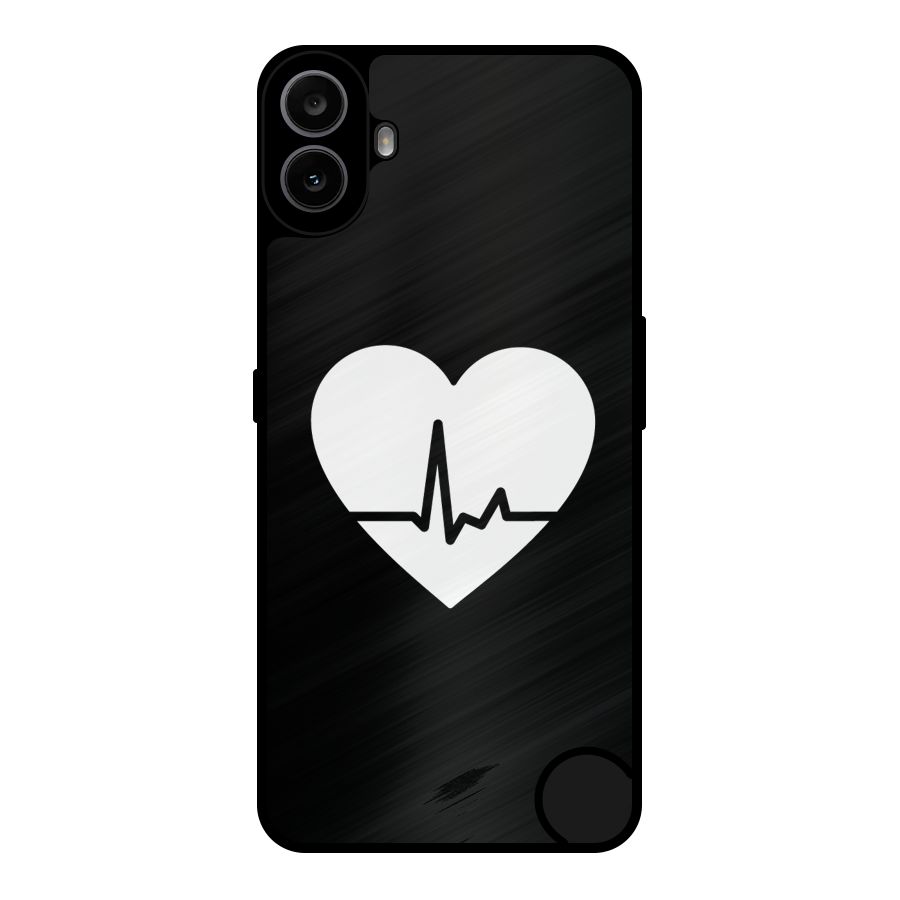 Heart Beat Metal Back Case for Nothing CMF Phone 1