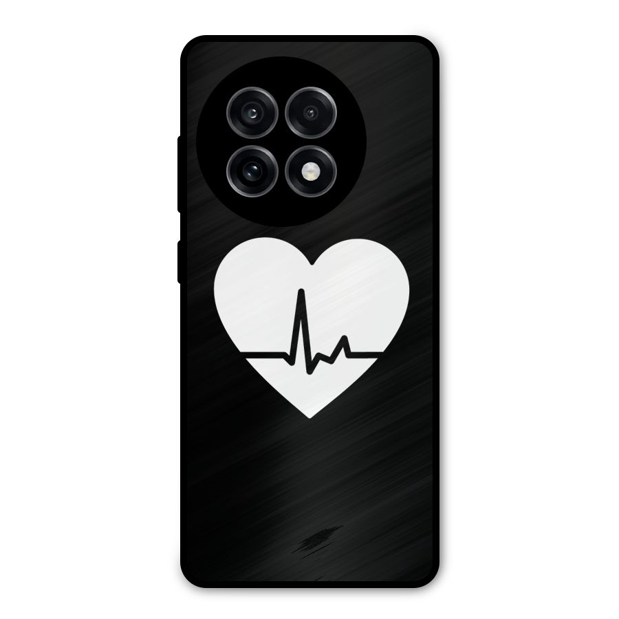 Heart Beat Metal Back Case for OnePlus 13R