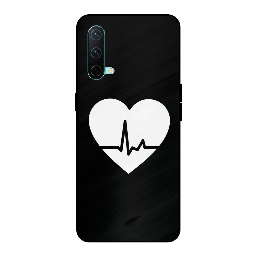 Heart Beat Metal Back Case for OnePlus Nord CE 5G