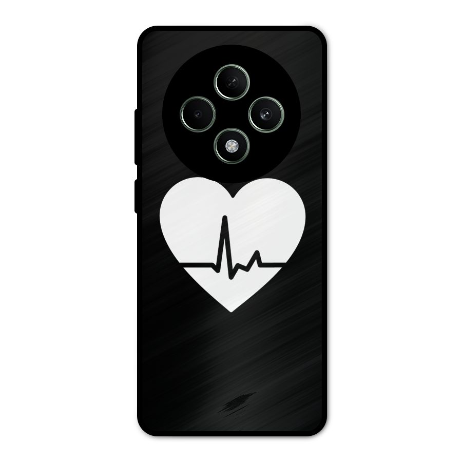 Heart Beat Metal Back Case for Oppo F27
