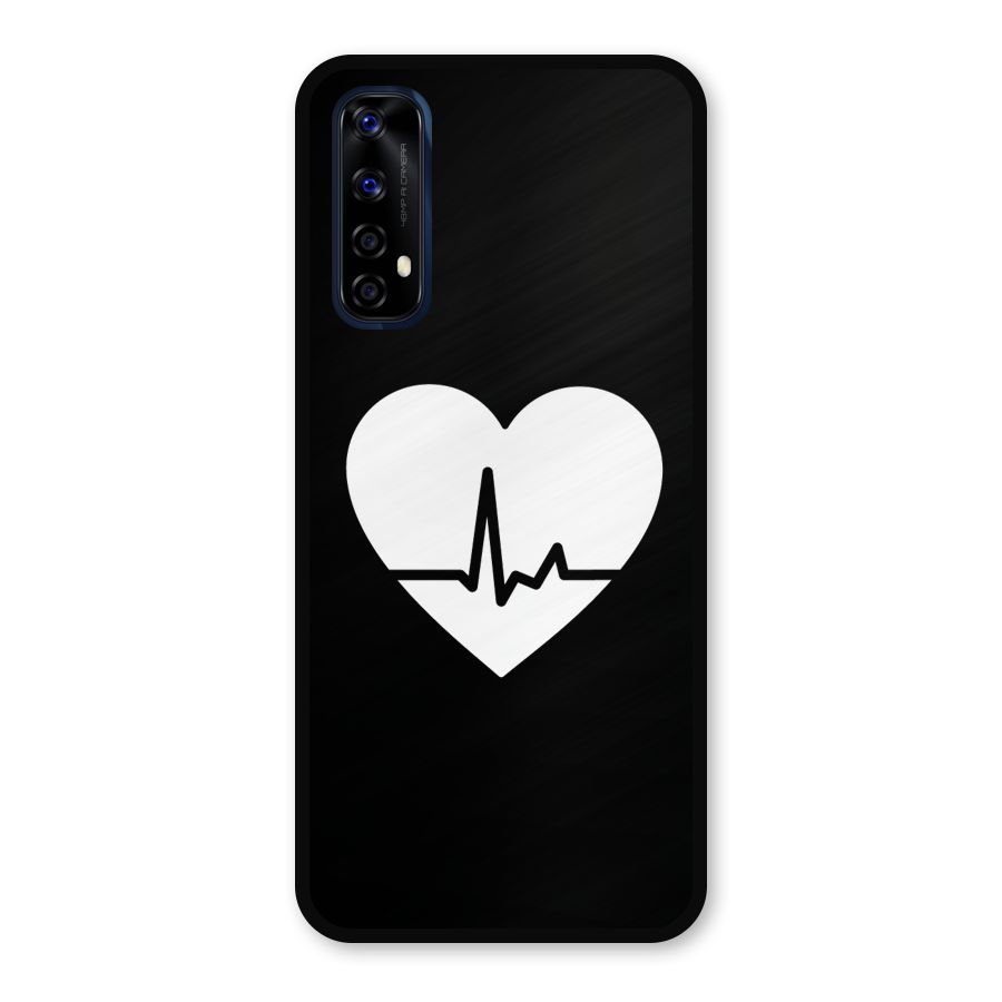 Heart Beat Metal Back Case for Realme 7