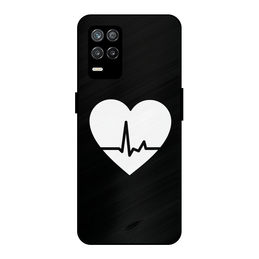 Heart Beat Metal Back Case for Realme 9 5G