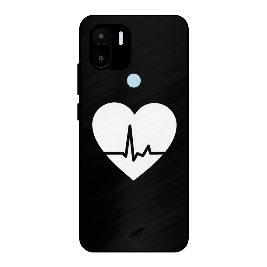 Heart Beat Metal Back Case for Redmi A1+