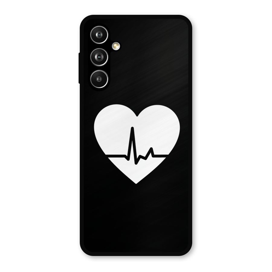 Heart Beat Metal Back Case for Samsung Galaxy M54