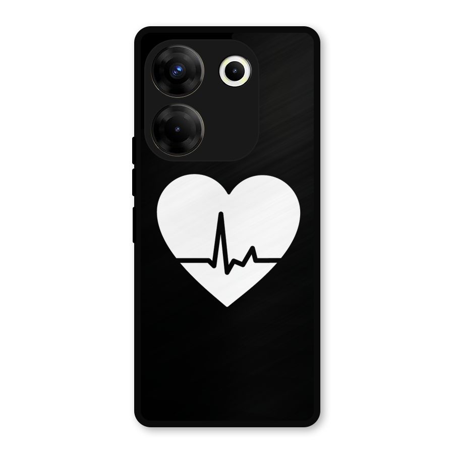 Heart Beat Metal Back Case for Tecno Camon 20