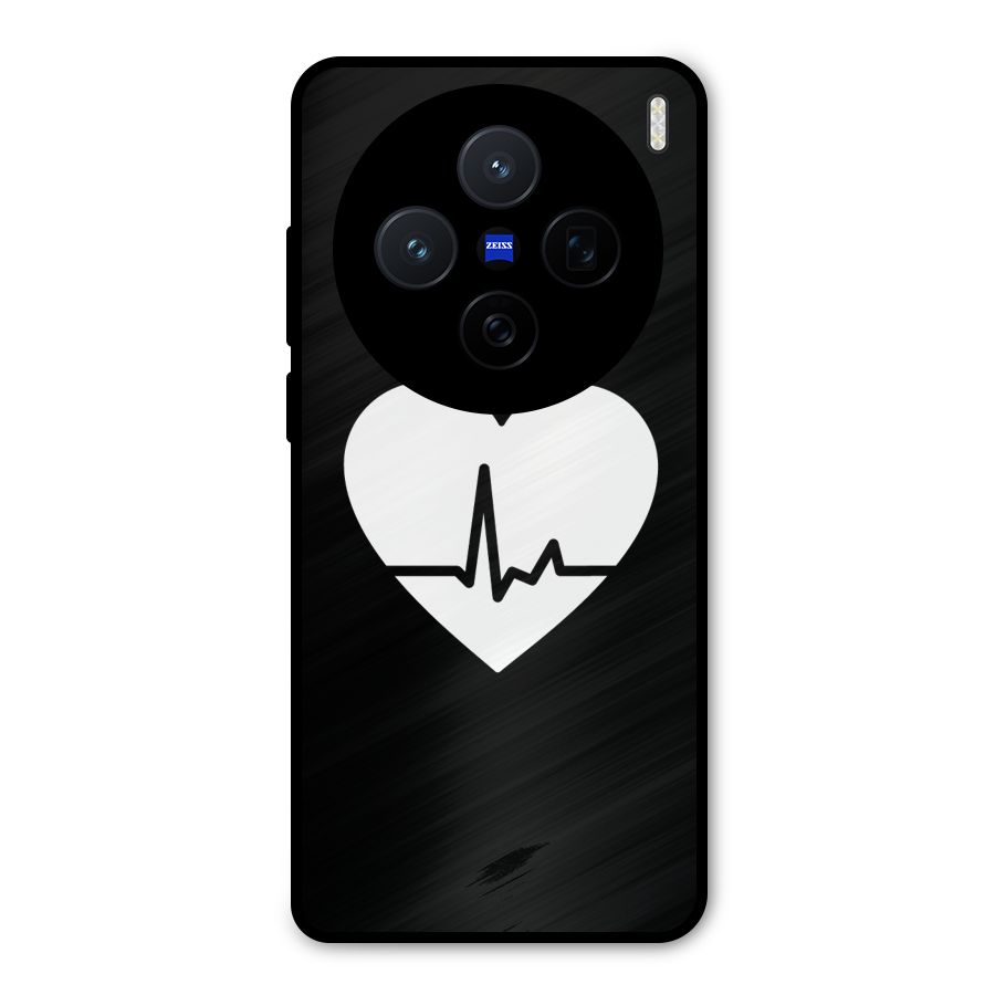 Heart Beat Metal Back Case for Vivo X200