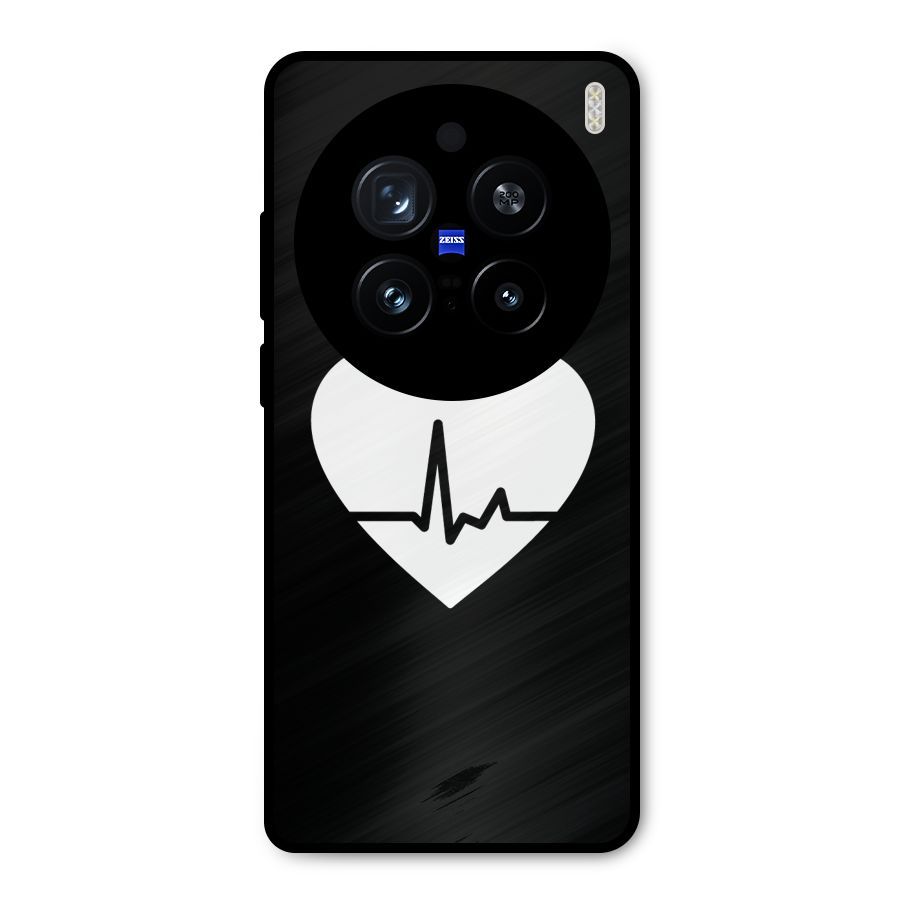 Heart Beat Metal Back Case for Vivo X200 Pro