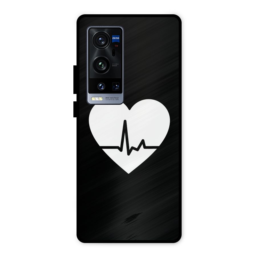 Heart Beat Metal Back Case for Vivo X60 Pro Plus