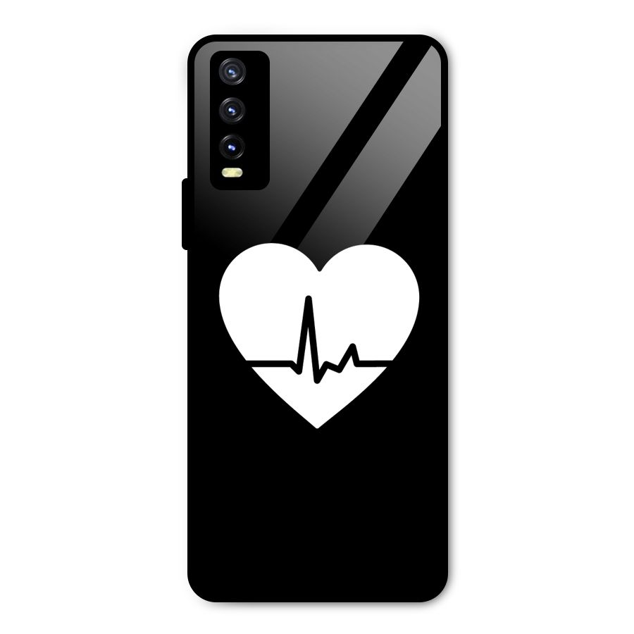 Heart Beat Metal Back Case for Vivo Y20