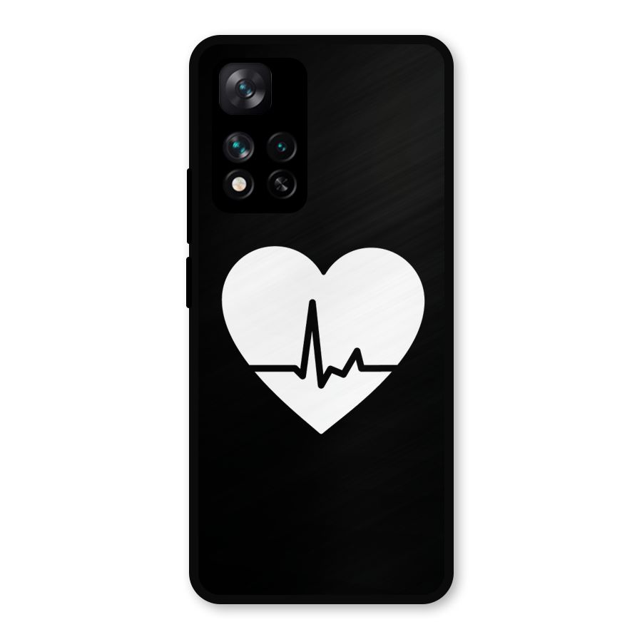 Heart Beat Metal Back Case for Xiaomi 11i 5G