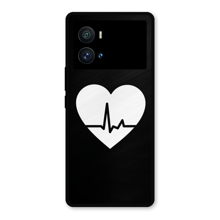 Heart Beat Metal Back Case for iQOO 9 Pro