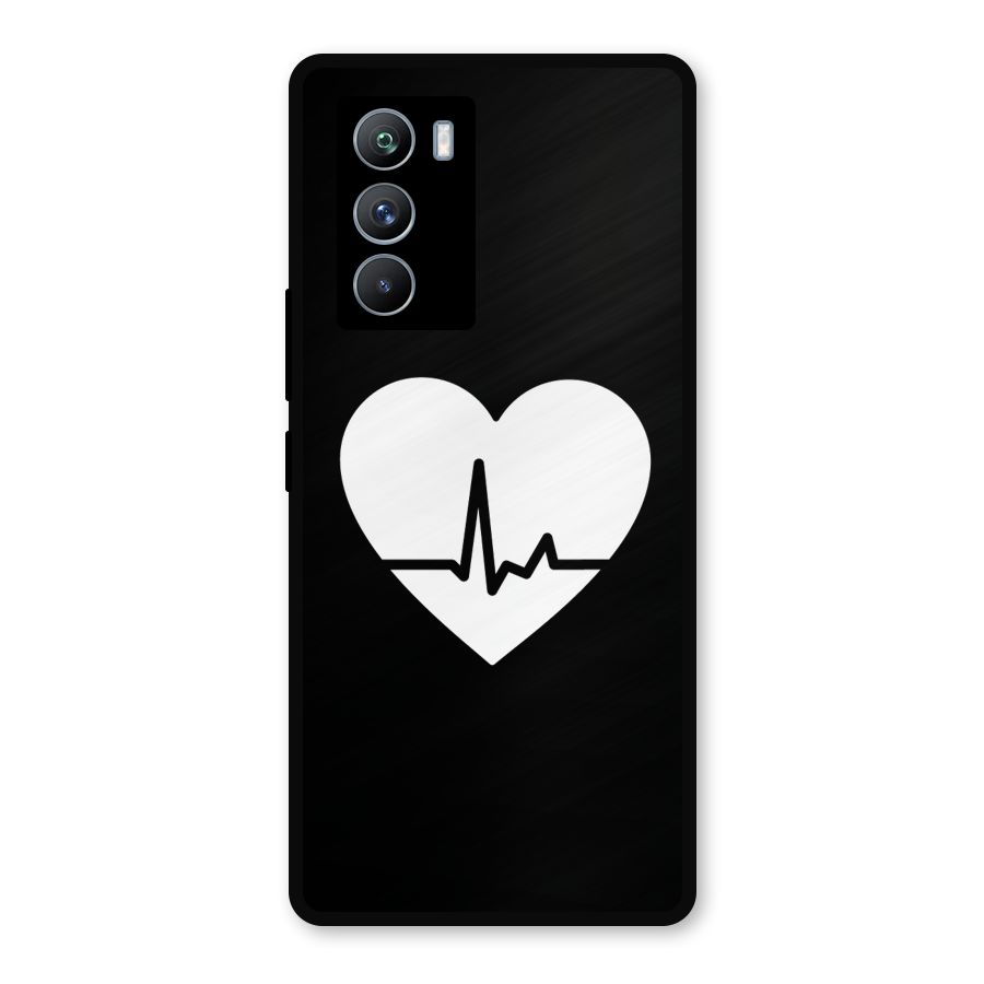 Heart Beat Metal Back Case for iQOO 9 SE