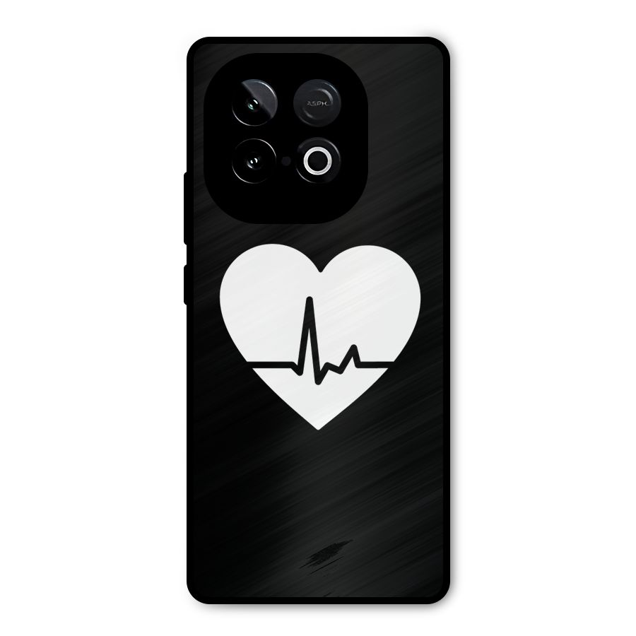 Heart Beat Metal Back Case for iQOO Neo 10
