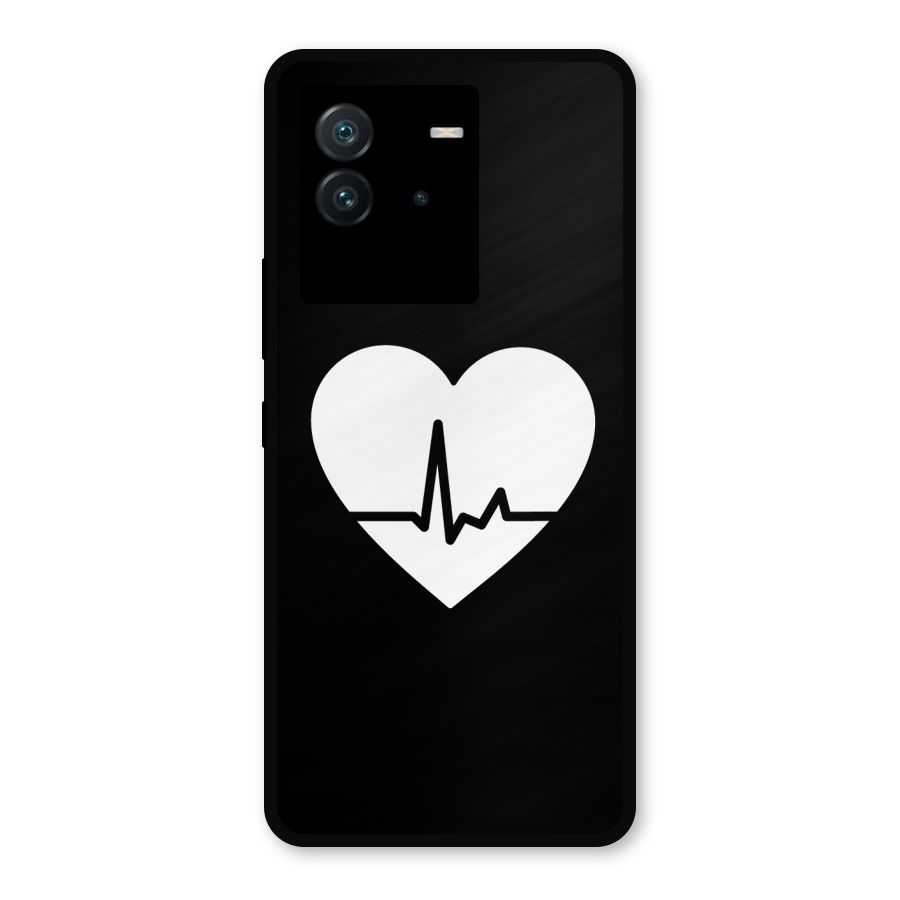 Heart Beat Metal Back Case for iQOO Neo 6 5G