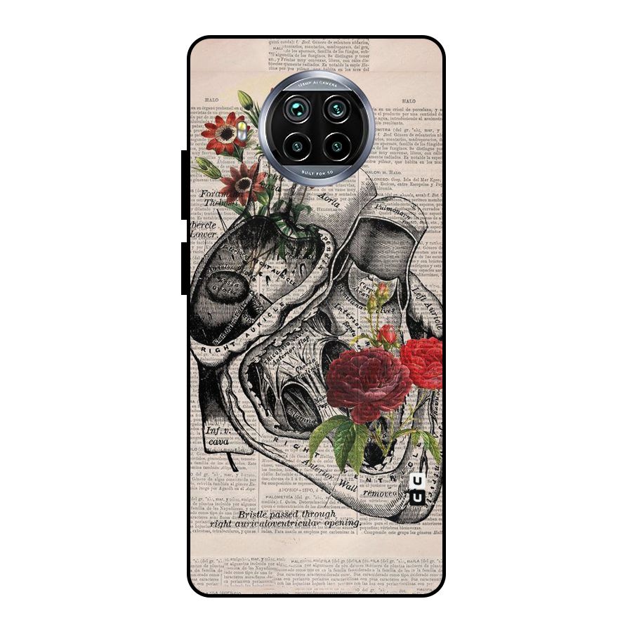 Heart Newspaper Metal Back Case for Mi 10i