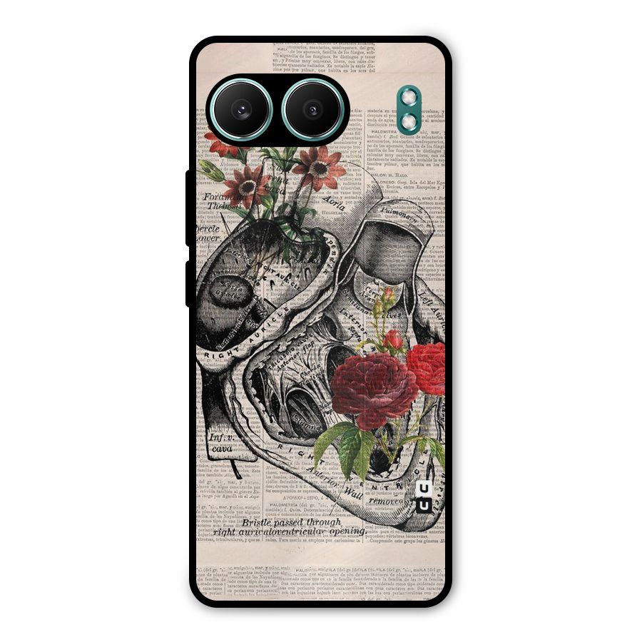 Heart Newspaper Metal Back Case for OnePlus Nord 4