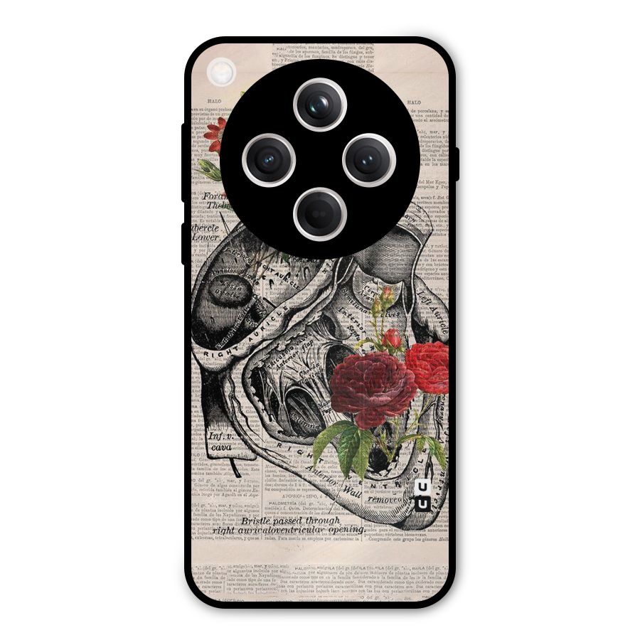 Heart Newspaper Metal Back Case for Oppo Find X8