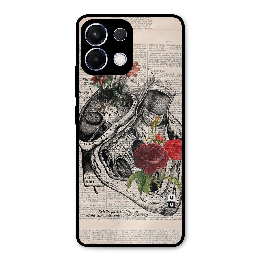 Heart Newspaper Metal Back Case for Oppo K13
