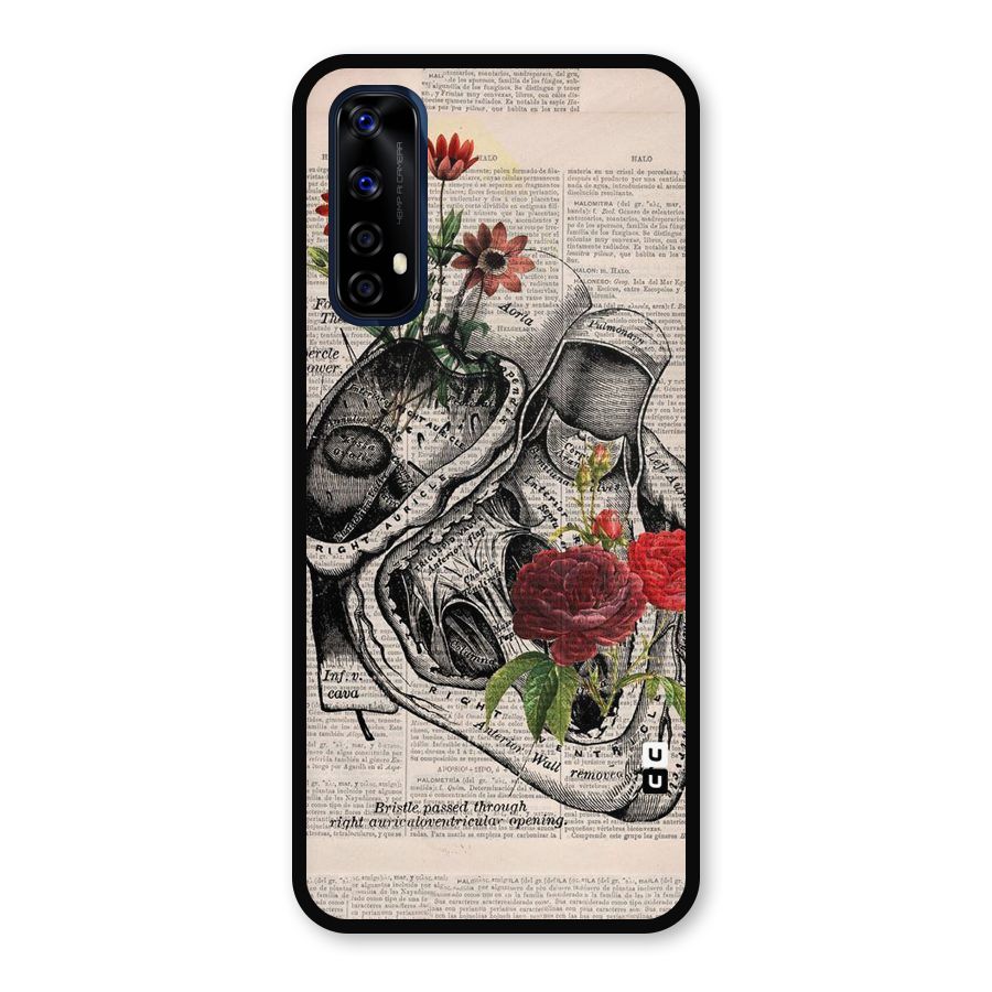 Heart Newspaper Metal Back Case for Realme Narzo 20 Pro