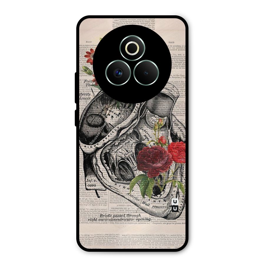 Heart Newspaper Metal Back Case for Realme P3 Pro