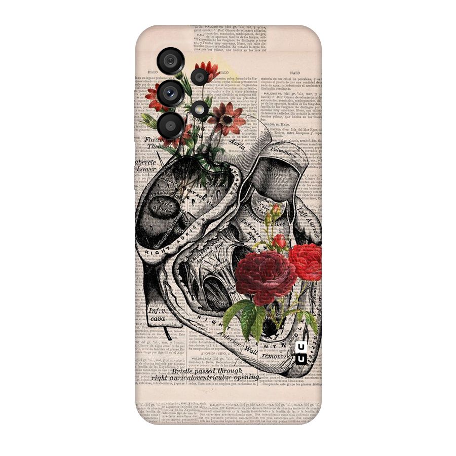 Heart Newspaper Original Polycarbonate Back Case for Galaxy A73 5G