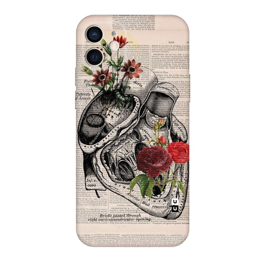 Heart Newspaper Original Polycarbonate Back Case for iPhone 12