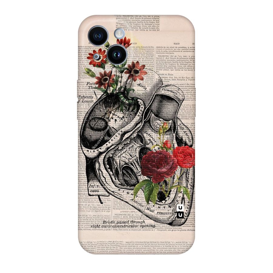 Heart Newspaper Original Polycarbonate Back Case for iPhone 14