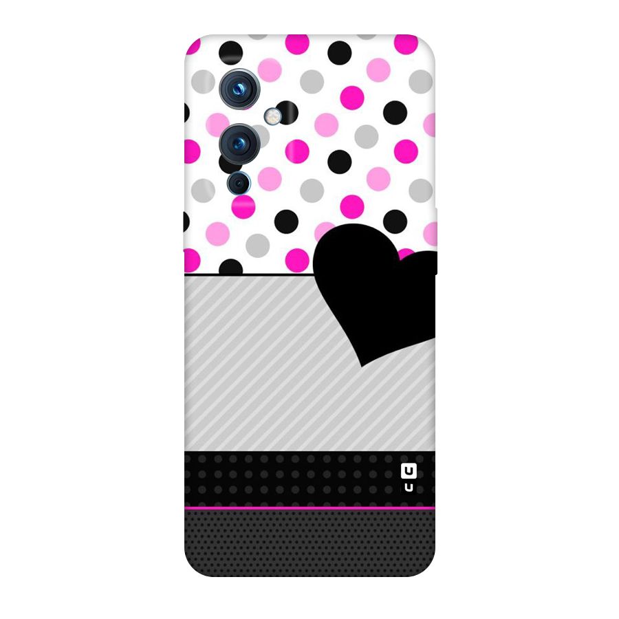 Heart Polka Stripes Original Polycarbonate Back Case for OnePlus 9
