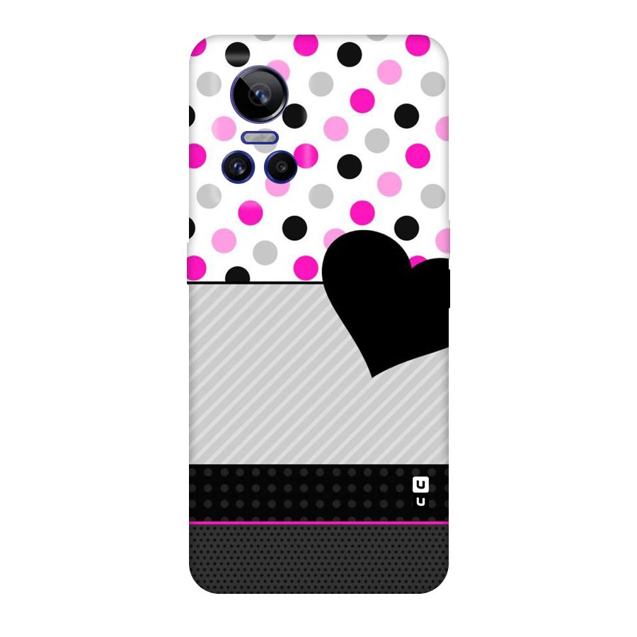 Heart Polka Stripes Original Polycarbonate Back Case for Realme GT Neo 3