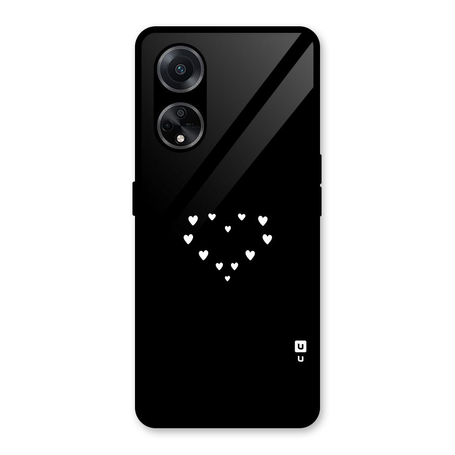 Heart of Hearts Glass Back Case for Oppo F23