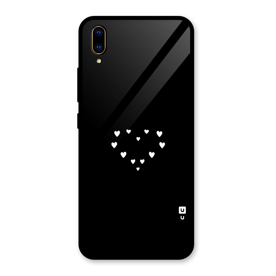 Heart of Hearts Glass Back Case for Vivo V11 Pro
