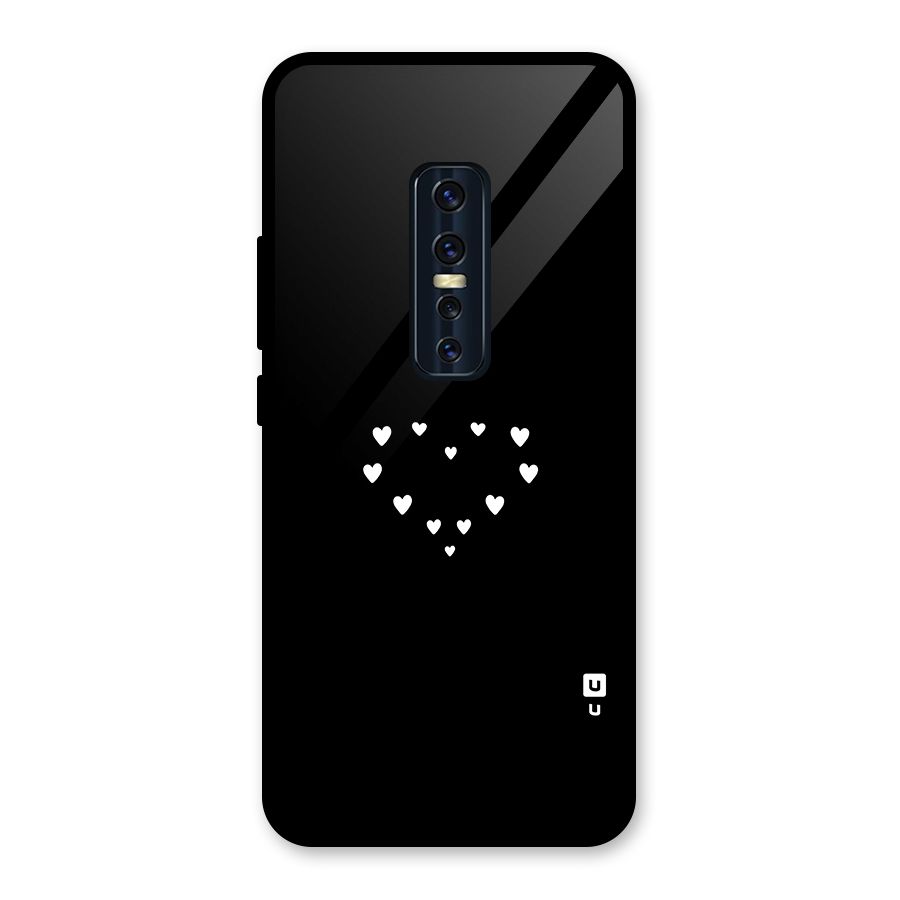 Heart of Hearts Glass Back Case for Vivo V17 Pro