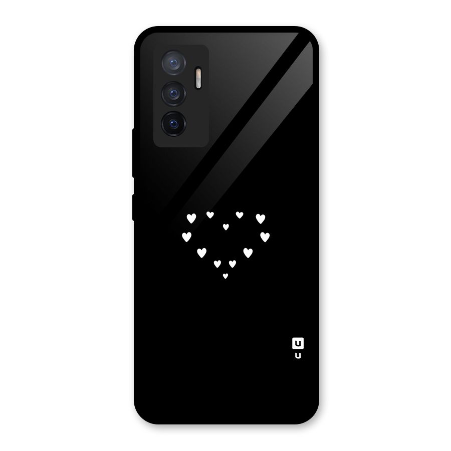 Heart of Hearts Glass Back Case for Vivo V23e