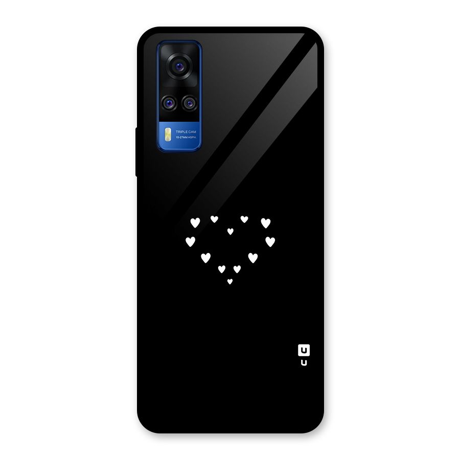 Heart of Hearts Glass Back Case for Vivo Y31